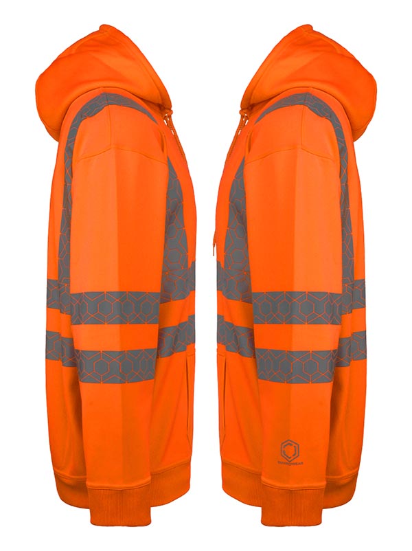 Envirowear Beeswift Envirowear Recyclable Hi Vis Hoodie Ewch - - Customisable Sweatshirts