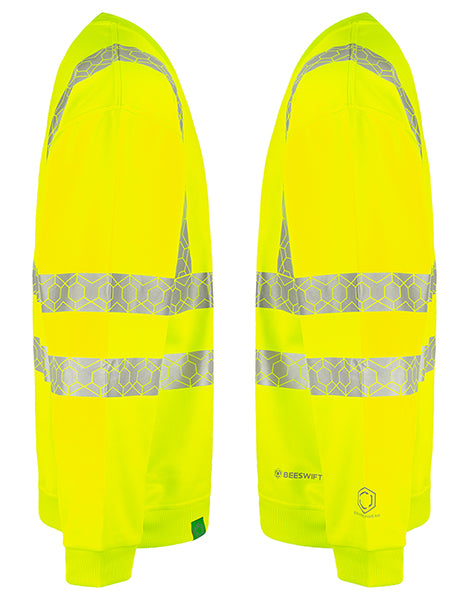 Envirowear Beeswift Envirowear Hi Vis Recyclable Sweatshirt Ewcss - - Customisable Sweatshirts
