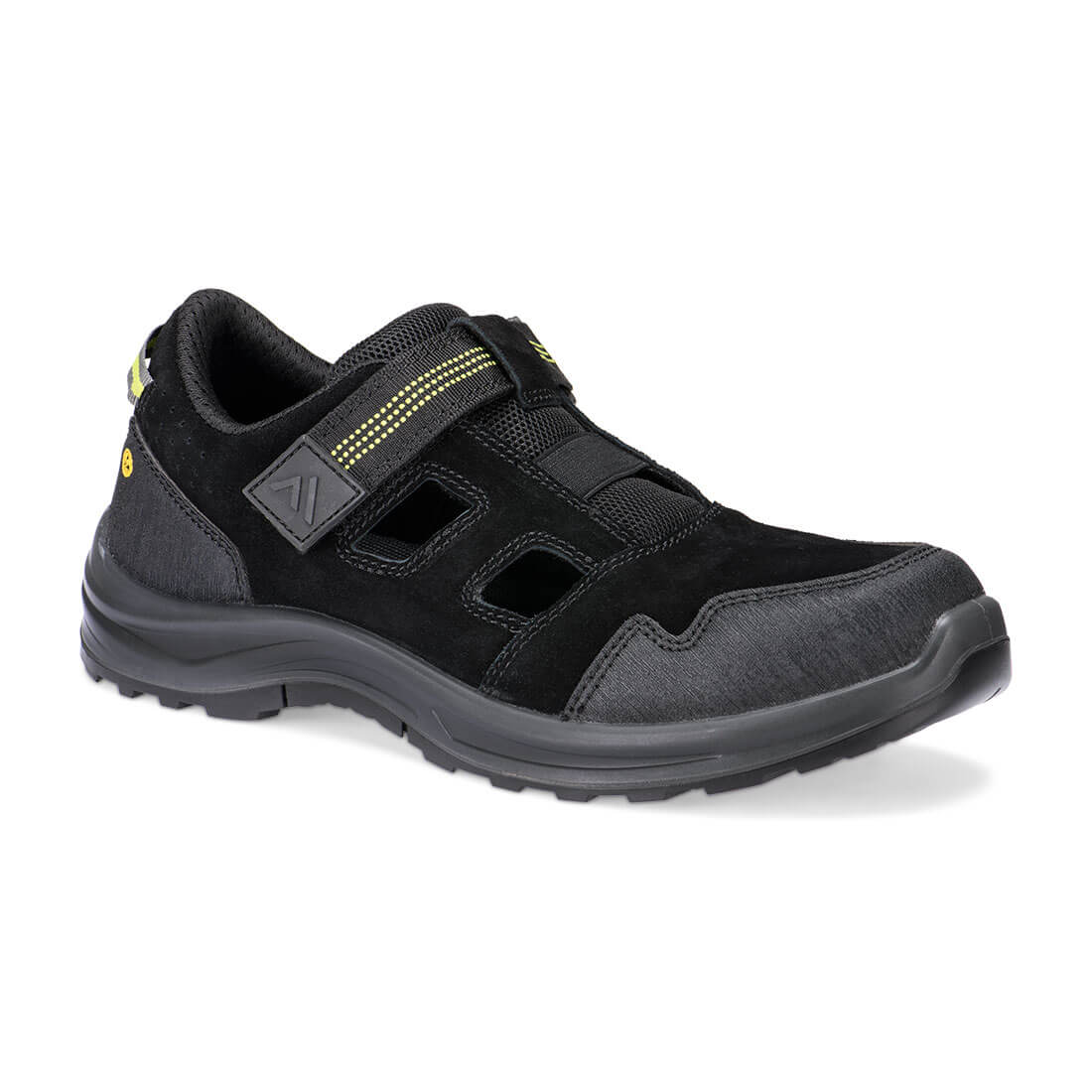 Composite Suede Leather Sandal - FE16 - Black - Customisable