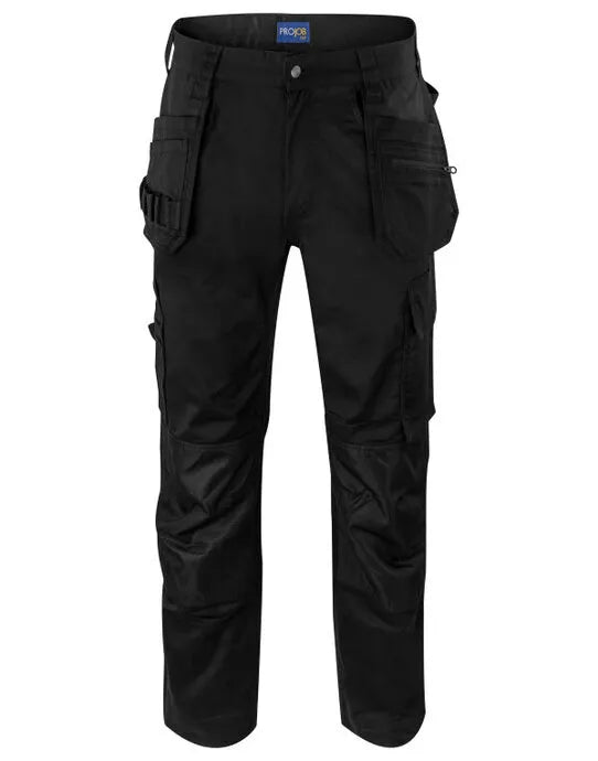 Pro-Job - Prio 5570 Stretch Waistpant - Black - Customisable TROUSERS & JOGPANTS