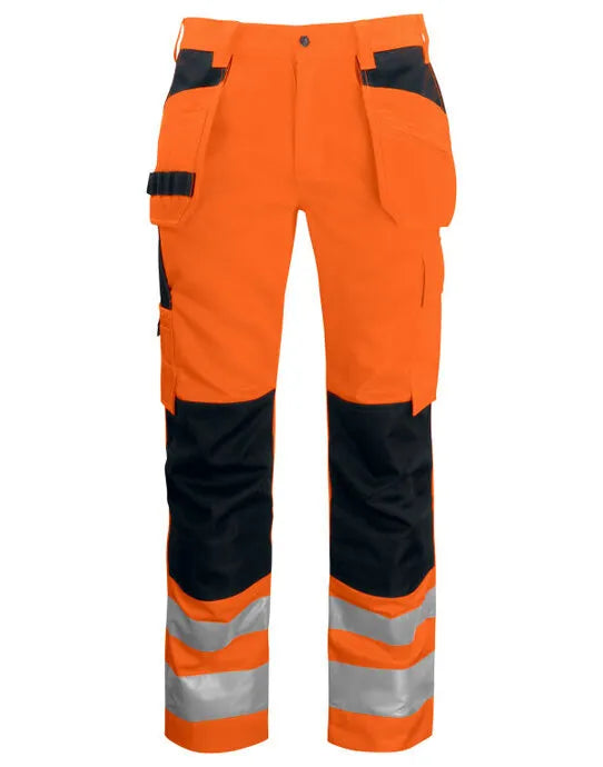Pro-Job - Prio 6531 EN 1S0 20471 Waistpants Class 2 - Orange Black - Customisable TROUSERS & JOGPANTS