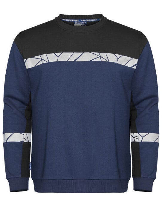 ProJob Workwear ProJob Progression 7101 Sweatshirt - PJ647101 - Navy Black - Customisable Mens Sweatshirts & Hoodies
