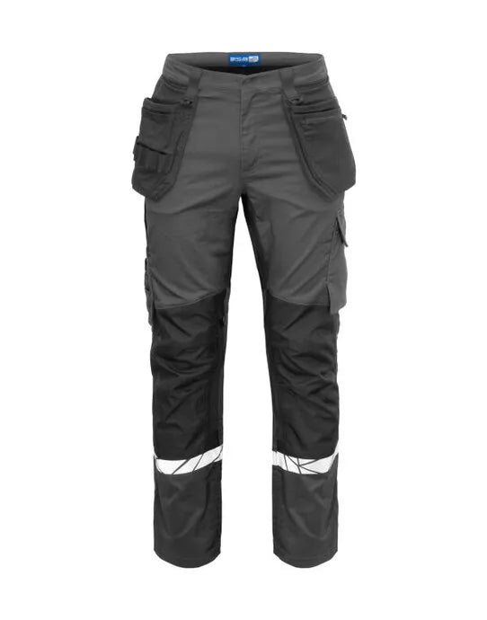 Pro-Job - 7509 Workpant - Grey Black - Customisable TROUSERS & JOGPANTS