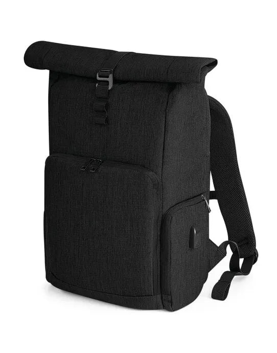 Quadra Q Tech Charge Roll Up Backpack qd995 - - Customisable Bags