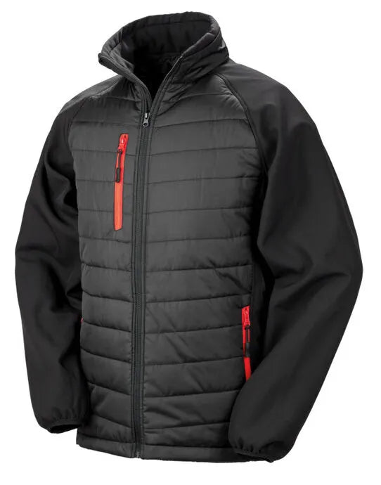 Result Black Compass Softshell Jacket R237X - - Customisable Softshell Jacket