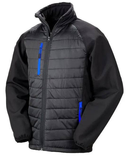 Result Black Compass Softshell Jacket R237X - - Customisable Softshell Jacket