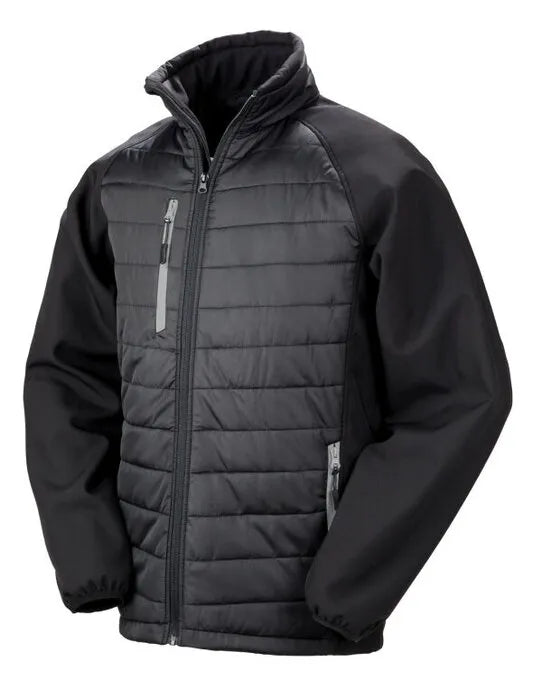 Result Black Compass Softshell Jacket R237X - - Customisable Softshell Jacket