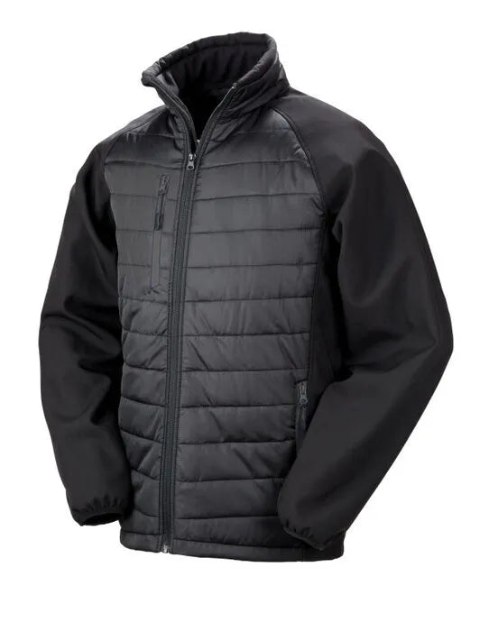 Result Black Compass Softshell Jacket R237X - - Customisable Softshell Jacket