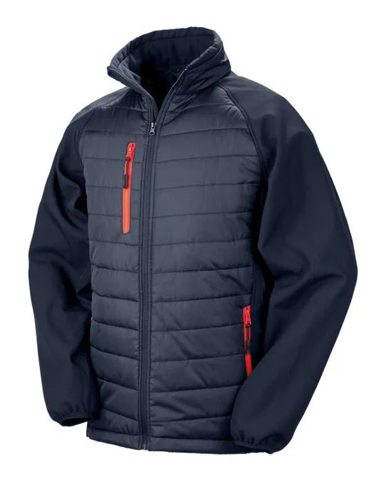 Result Black Compass Softshell Jacket R237X - - Customisable Softshell Jacket