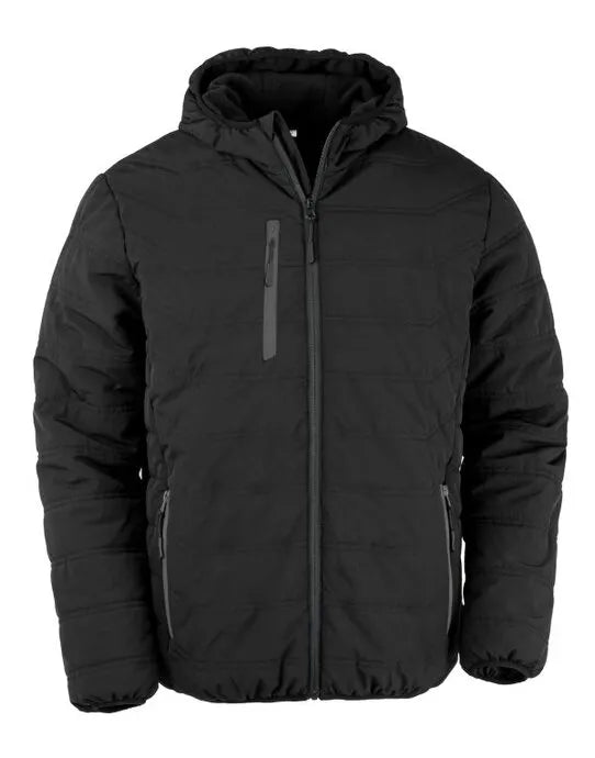 Result Black Compass Padded Winter Jacket R240X - - Customisable Jacket