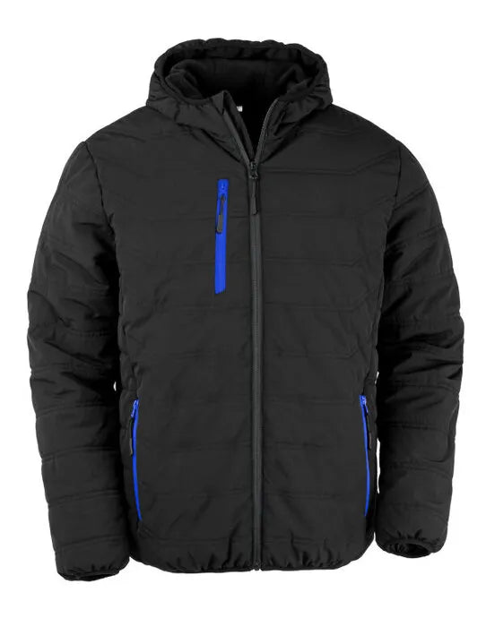 Result Black Compass Padded Winter Jacket R240X - - Customisable Jacket