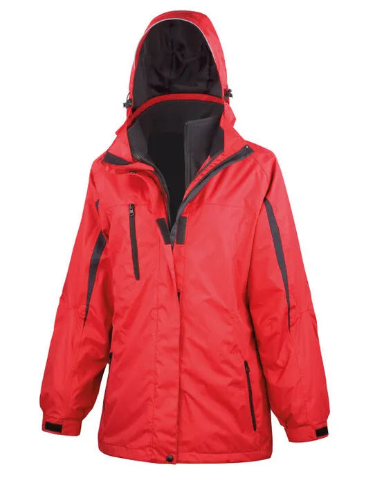Result R400F Women’s 3-in-1 Journey Jacket - - Customisable Jacket