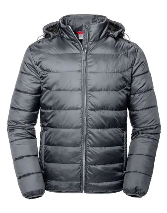Russell Collection Russell Mens Hooded Nano Jacket R440M - - Customisable Jacket
