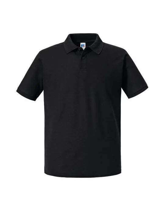 Russell Collection Russell Authentic Eco Polo R570M - Black - Customisable Polos