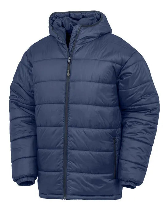 Result Recycled Hooded Padded Parka R910X - - Customisable Outerwear