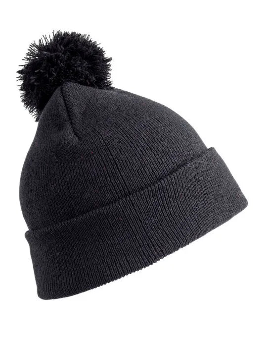Result Winter Junior Pom Pom Beanie rc028j - - Customisable Caps