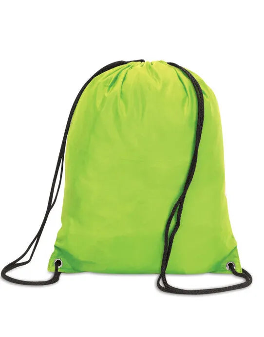 Shugon Stafford Drawstring Tote Bag sh5890 - Lime O S - Customisable Bags