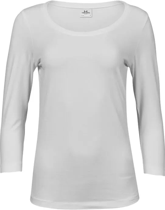 Tee Jays Ladies 3/4 Sleeve Stretch Tee TJ460 - - Customisable T-Shirt