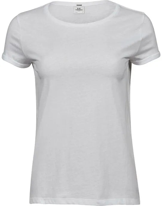 Tee Jays Ladies Roll Up Sleeve Tee TJ5063 - - Customisable T-Shirt