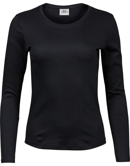 Tee Jays Lady Long Sleeve Interlock Tee TJ590 - - Customisable T-Shirt