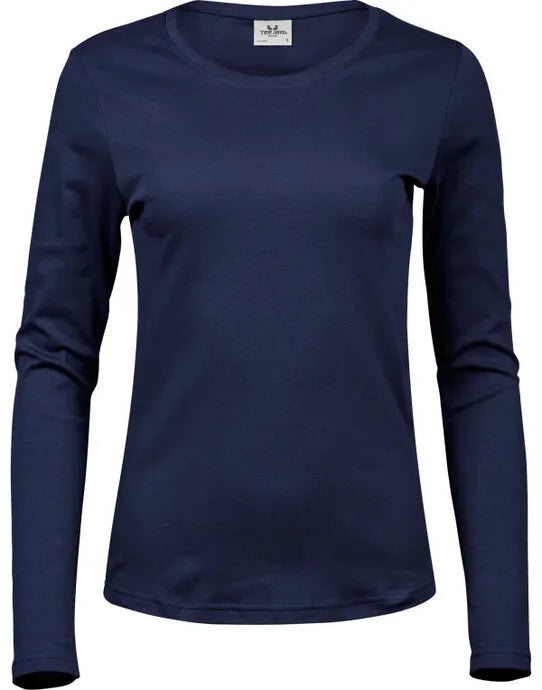 Tee Jays Lady Long Sleeve Interlock Tee TJ590 - - Customisable T-Shirt