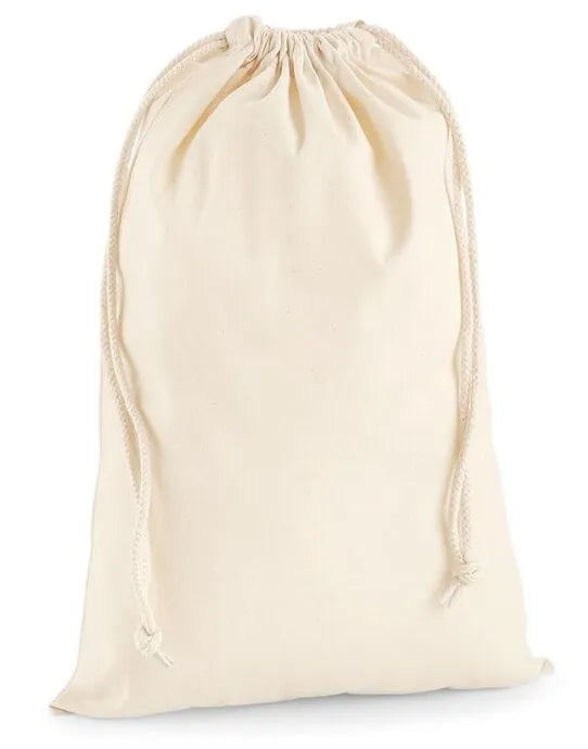 Westford Mill Premium Cotton Stuff Bag w216 - - Customisable Bags