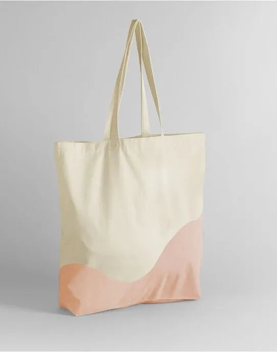 Westford Mill Wave Print Maxi Tote W235 - - Customisable Bags