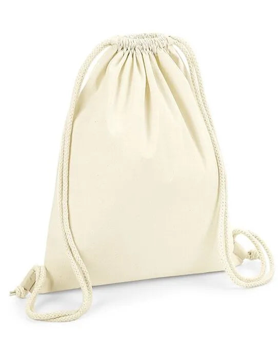 Westford Mill Organic Premium Cotton Gym w260 - - Customisable Bags