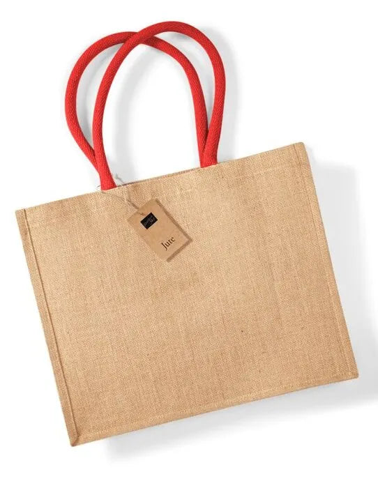 Westford Mill Jute Classic Shopper w407 - - Customisable Bags