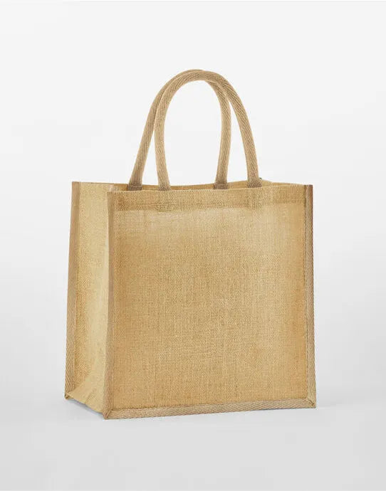 Westford Mill Starch Jute Miw477ni Gift Bag - - Customisable Bags
