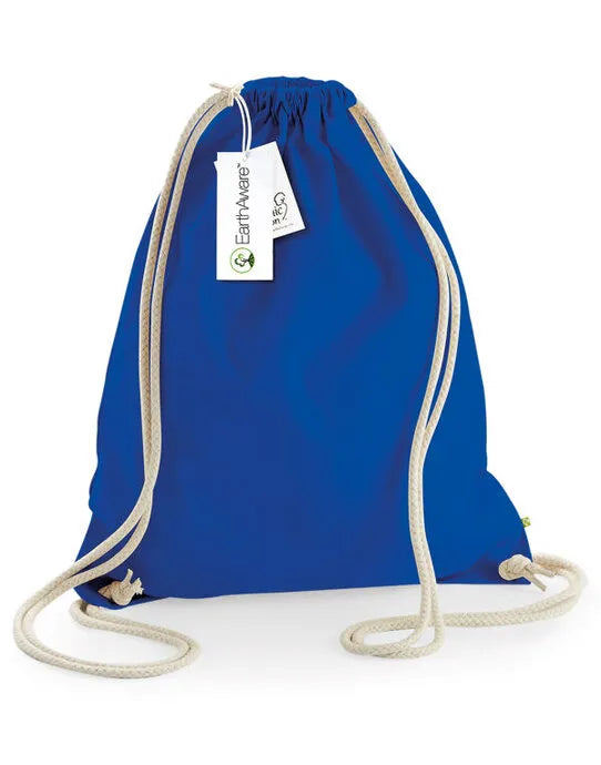 Westford Mill EarthAware Organic Gymsac w810 - - Customisable Bags