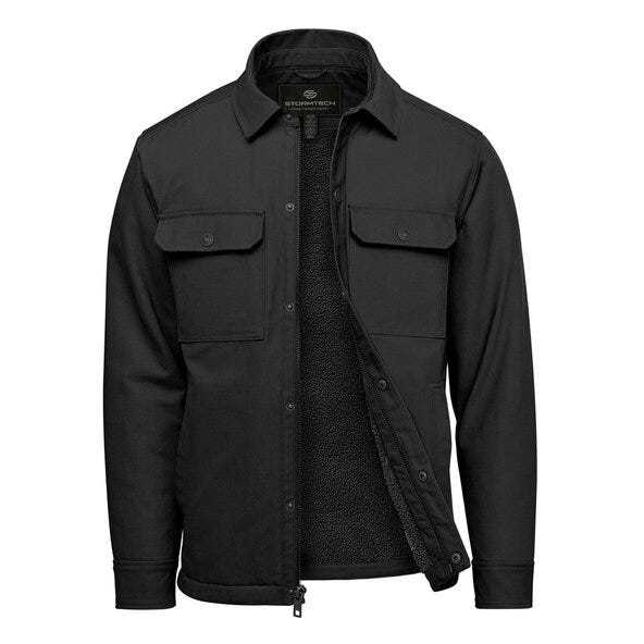 Stormtech Men's Oxide Sherpa Canvas Jkt - CJK-2M - Black - Customisable MENS OUTER JACKETS
