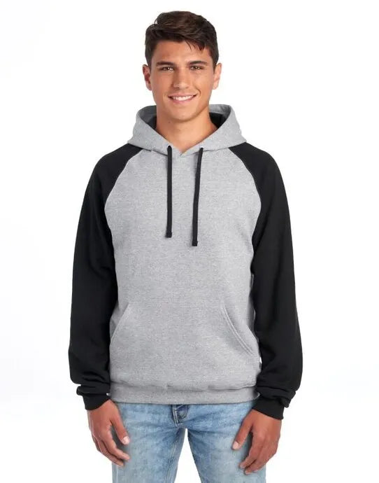Jerzees NuBlend Colour Block Hood 0S96CR0 - Oxford Black M - Customisable Sweatshirts