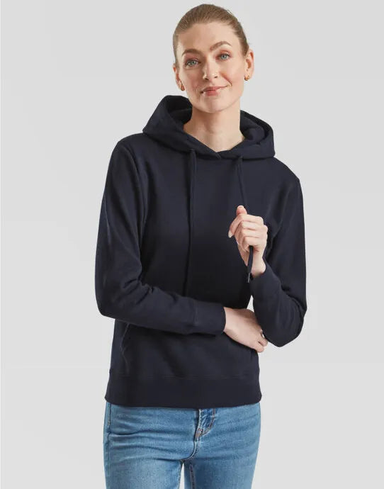 FOTL Ladies Classic Hooded Sweat 62038 - Deep Navy - Customisable Sweatshirts