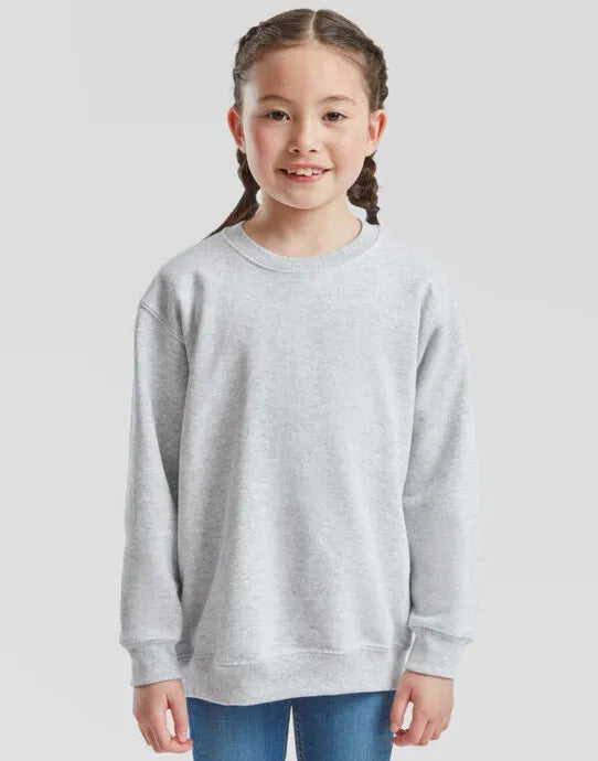 Kids Classic Set In Sweat 62041 - Heather Grey - Customisable Sweatshirts