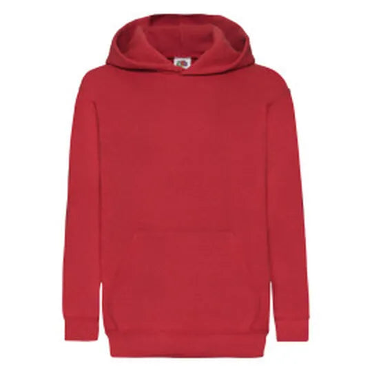 Kids Classic Hooded Sweat 62043 - Red - Customisable Sweatshirts