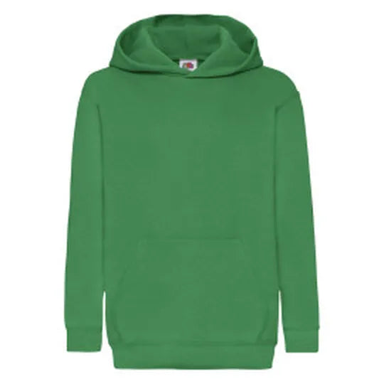 Kids Classic Hooded Sweat 62043 - Kelly Green - Customisable Sweatshirts