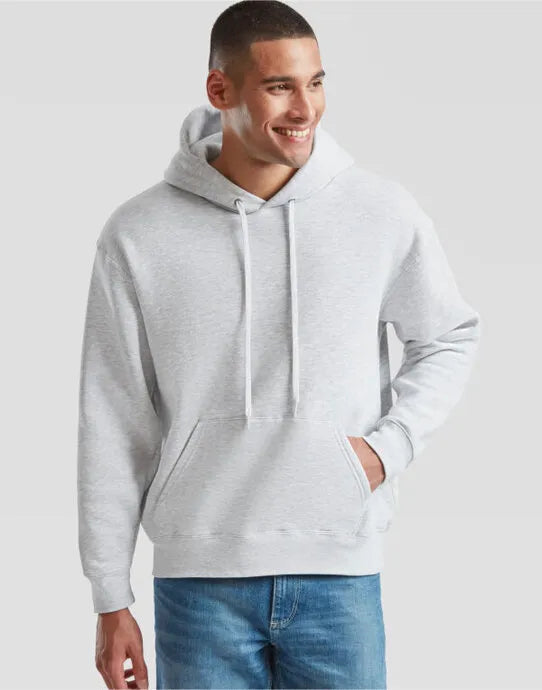 Mens Premium Hooded Sweat 62152 - Heather Grey - Customisable Sweatshirts
