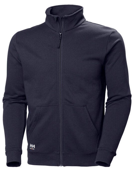 Helly Hansen Classic 2.0 Zip Sweatshirt - 79402 - Navy Blue - Customisable Mens Sweatshirts & Hoodies