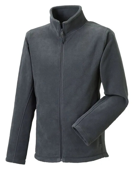 Russell Mens Full Zip Outdoor Fleece 8700M - - Customisable Fleece