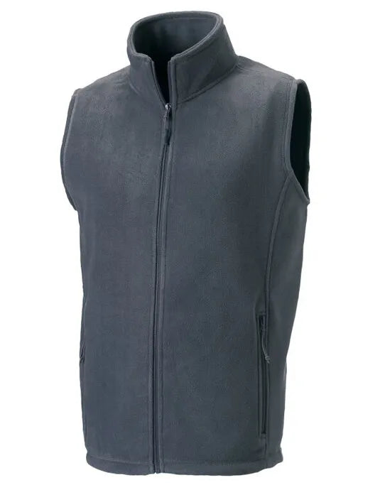 Russell Mens Outdoor Fleece Gilet 8720M - - Customisable Bodywarmers