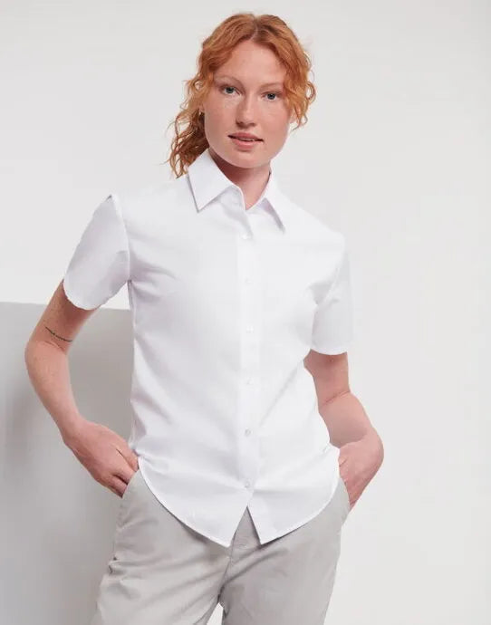 Russell Collection Lady SS Tailor Oxford 933F - - Customisable Shirts