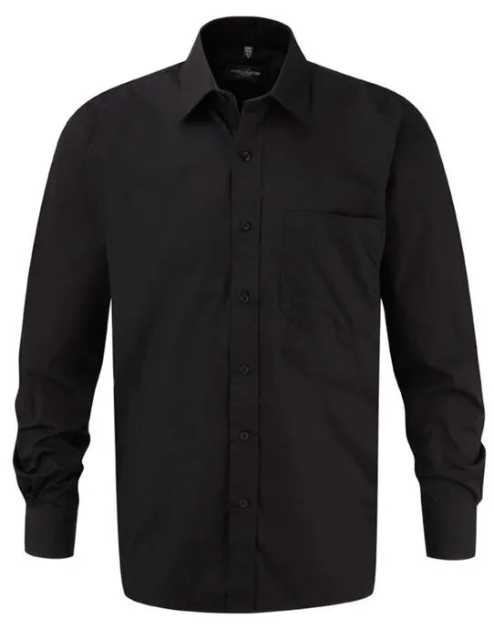 Russell Collection Mens LS PureCot Shirt 936M - - Customisable Shirts