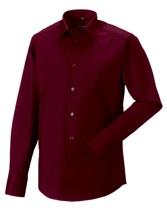 Russell Collection Mens LS Stretch Shirt 946M - - Customisable Shirts