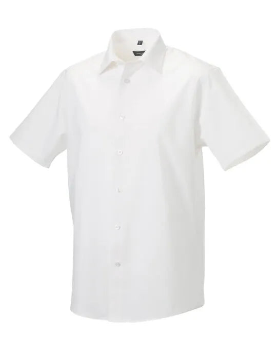 Russell Collection Mens SS Stretch Shirt 947M - - Customisable Shirts