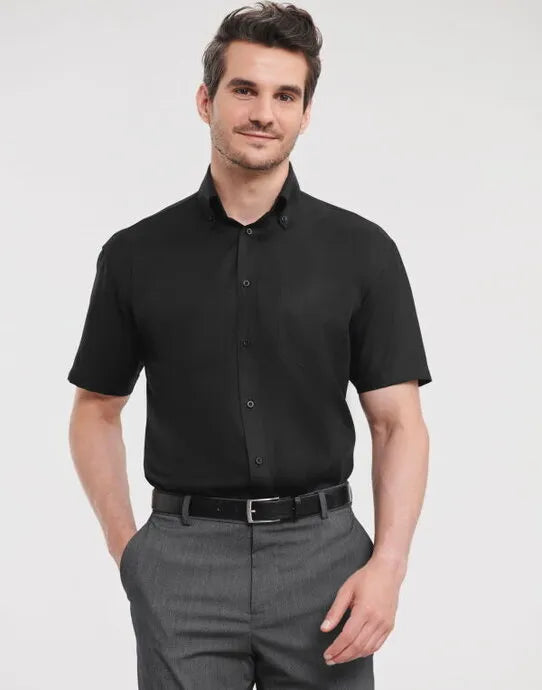Russell Collection Mens SS NonIron Shirt 957M - - Customisable Shirts