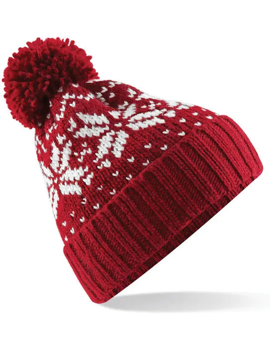 Beechfield Fair Isle Snowstar® Beanie B456 - - Customisable Beanies