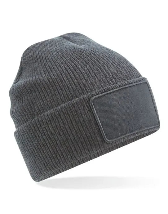 Beechfield Removable Patch Beanie B540 - - Customisable Beanies