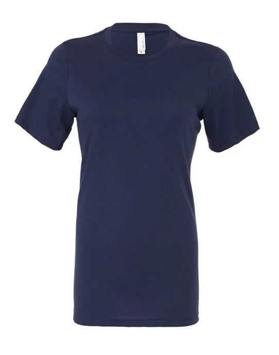 Bella Womens Relaxed Jersey S/S Tee BE6400 - Navy - Customisable