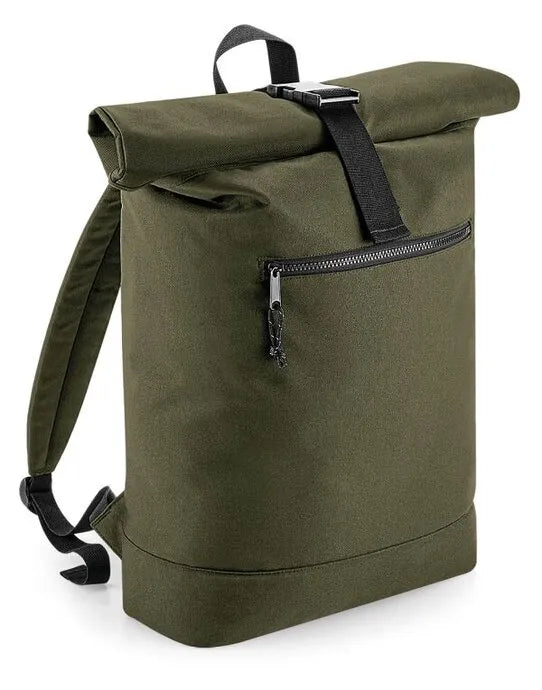 Bagbase Recycled Roll-Top Backpack BG286 - - Customisable Bags